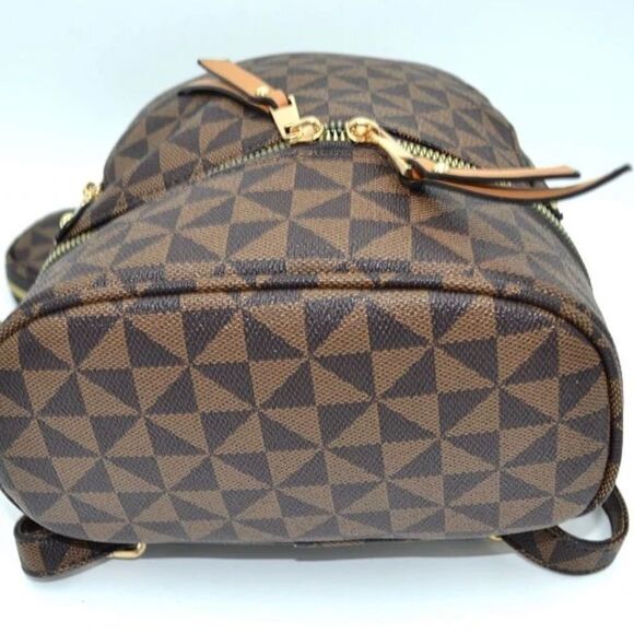 3N1 Leopard Pattern Backpack - Taupe